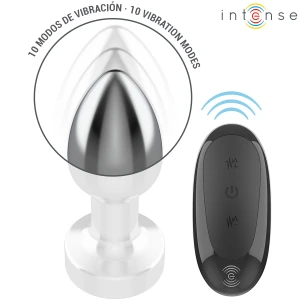 INTENSE - PLUG ANAL 10 VIBRATIONS MÃTAL AVEC TÃLÃCOMMANDE S